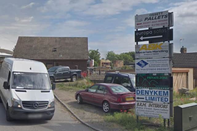 The entrance to Ashley Industrial Estate, where Private Zone was advertised (Google Maps)