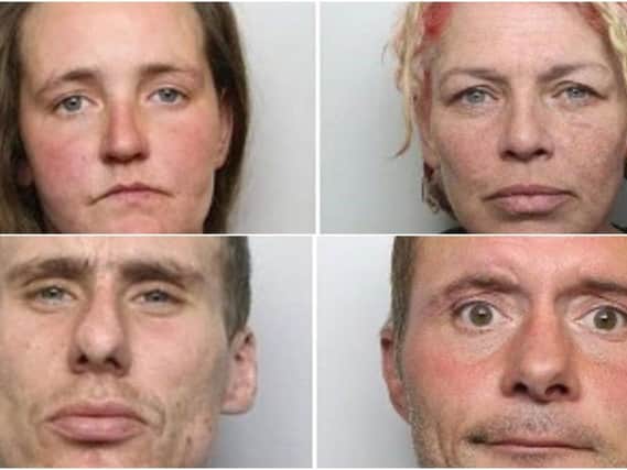 GONE:Those to have been banned from the city in recent months include Samantha Scorer (top left), Angela Fenton (top right), Regan McFarlane (bottom left) and Wayne Micklefield.