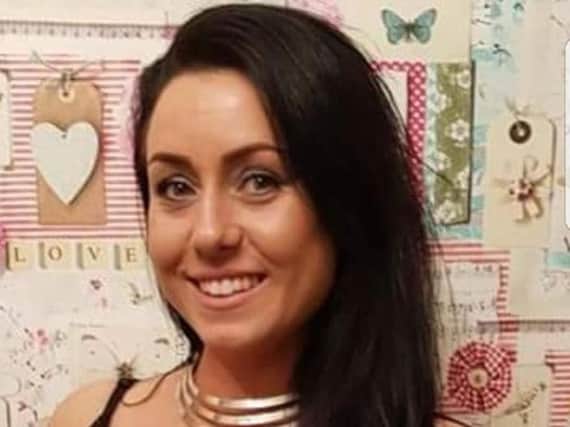 Rebecca Simpson, 30, died in hospital after being found at the bottom of the stairs of her home