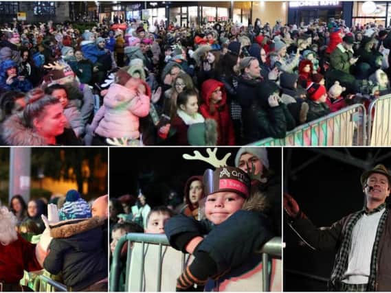 Trinity Walk flicked the switch to light up for Christmas in front of thousands of shoppers and visitors. (Photos John Clifton Photography)