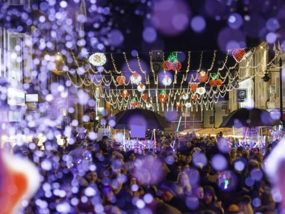 Pontefract will be lighting up for Christmas tonight.