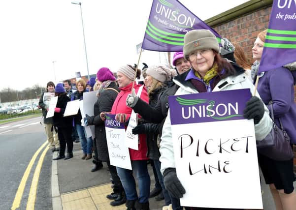Admin and clerical staff at Mid Yorkshire Hospitals are on strike all week in protest of pay cuts of up to £2,800, in a significant escalation of the dispute.




Location: Pinderfields Hospital 
Pictured: Karen Grimaldi