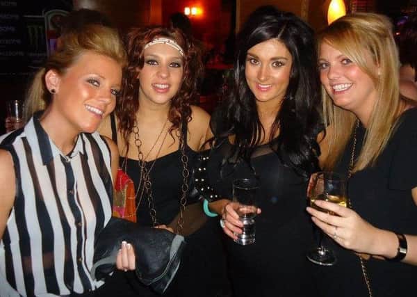 26/04/2013 Ross Parry Syndication. Facebook picture of some of the hen party girls who were on the minibus that was in a crash on the M62 motorway nr to Castleford, West Yorkshire. 
Picture shows (L-R) with positive ID  Sarah Johnson   Fiona Wood   Ashleigh Warner  and BRIDE Stafanie Firth