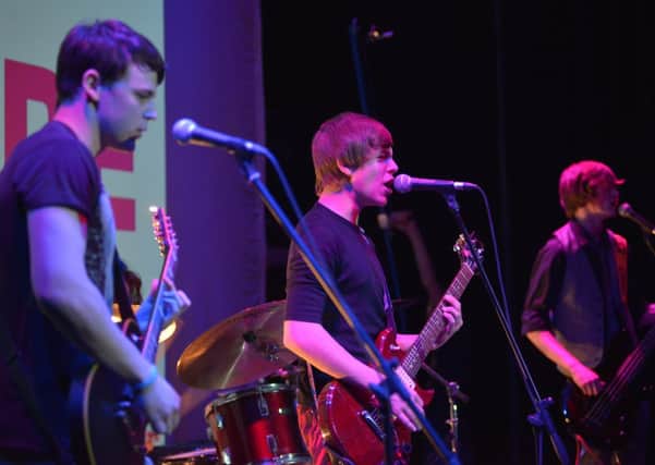 Battle of the bands at Pontefract new college.
Pictured:Chemical child