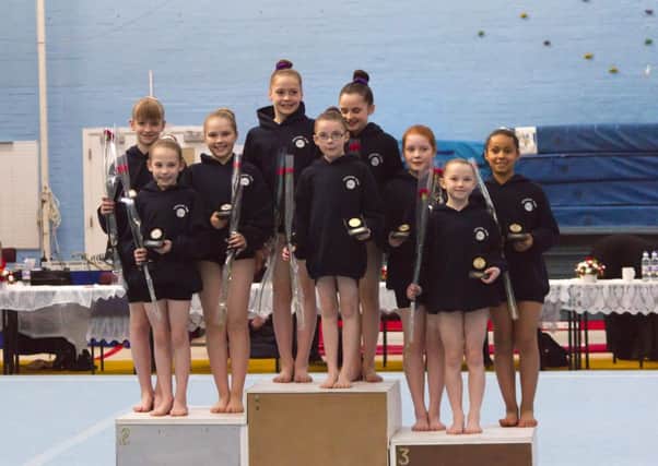 Wakefield Gym Club competing in the Inter Regional Championships in Southampton