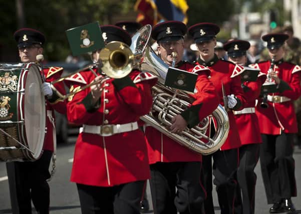 Castleford Armed Forces Day - The Yorkshire Regiment Band play