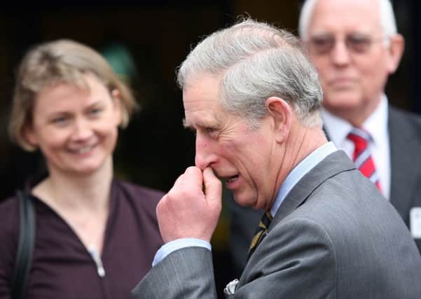 Prince Charles visiting Pontefract's Prince of Wales Hospice to mark the building's 20th anniversary year.