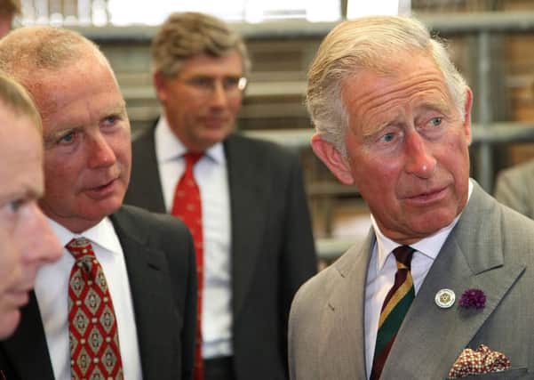 The Prince of Wales visit's Dovecote Park and meet farmers and staff. Stapleton, Pontefract