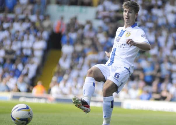 Luke Murphy on his debut for Leeds United against Brighton. Picture: IAN HARBER