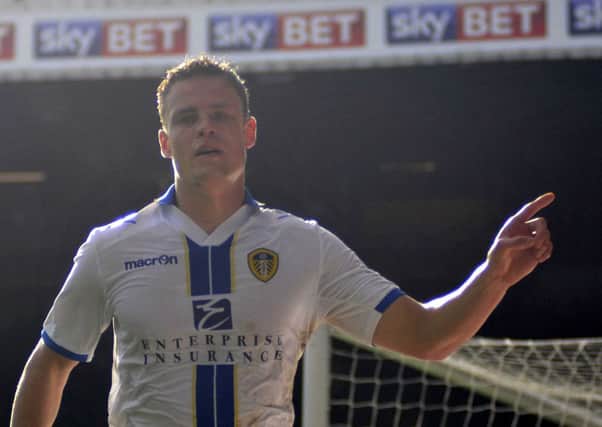 Matt Smith, who scored the opening goal for Leeds United at Huddersfield.