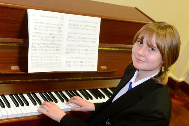 Janey Gregory, who has been nominated for a Champion Children award for the volunteering she does playing piano at Dewsbury Hospital.  (d613a348)
