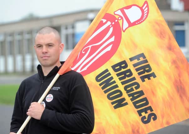 Firefighters at Wakefield Fire Station took part in strike action in September.