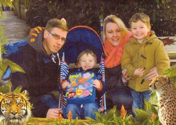The last picture to be taken of Wakefield central neighbourhood police team (NPT) PC Wes Kingsley, of South Hiendley, before he died in March, aged 35. Pictured with his wife Sarah and children Jaiden and William during a visit to Chester Zoo.