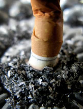 smoking cigarette tab