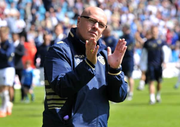 Brian McDermott after his last game in charge of Leeds United.