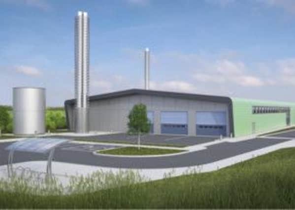 Artists' impression of the proposed waste incinerator on Wheldon Road, Castleford