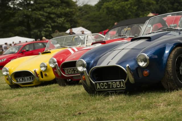 Picture by Allan McKenzie/AMGP.co.uk - 130714 - Press - Nostell Car Gala - Nostell Priory, Nostell, England - AC Cobra cars lined up.