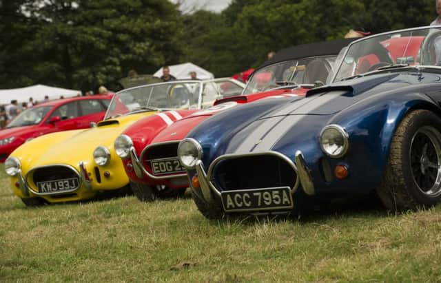 Picture by Allan McKenzie/AMGP.co.uk - 130714 - Press - Nostell Car Gala - Nostell Priory, Nostell, England - AC Cobra cars lined up.