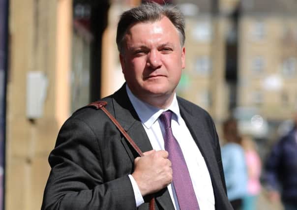 Ed Balls MP has been given five points on his licence for driving off from the scene of an accident in Morley