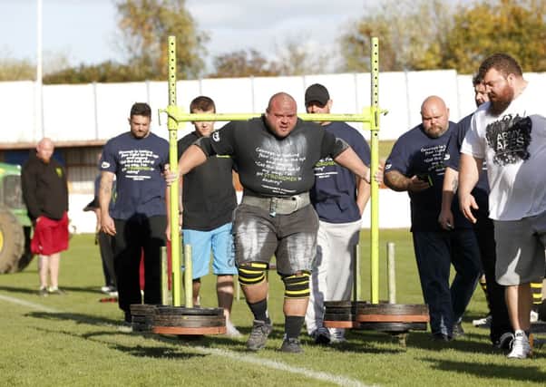 Yorkshire's Strongest man competition 2014 at Frickley Athletic
Mick Brown from Normanton