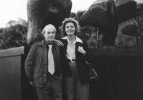 Henry Moore and Lauren Bacall