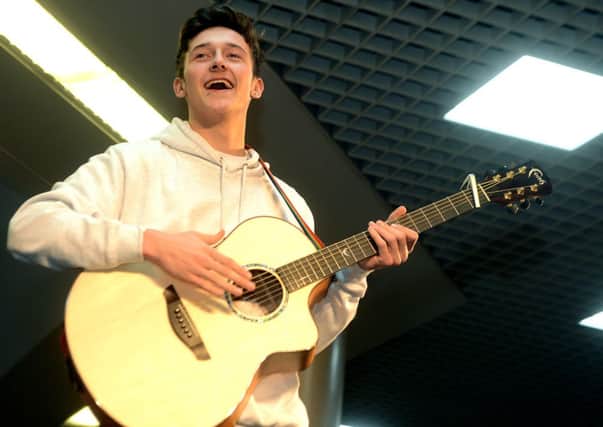 Singer Jack Walton from the XFactor, makes an appearance at the christmas lights switch on in The Ridings shopping mall, Wakefield.
w307b446