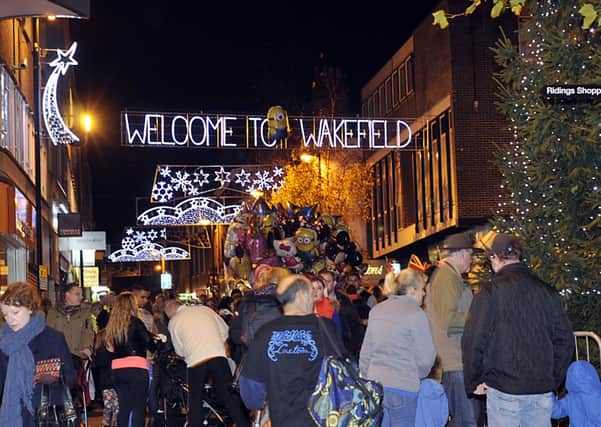 Wakefield Christmas lights 2013.