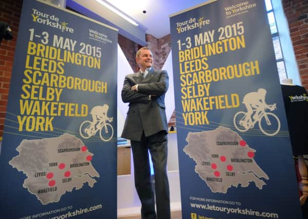 The Tour De Yorkshire Cycle Race route is launched today. Pictured is Welcome to Yorkshire chief executive Gary Verity