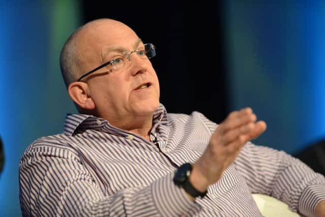 John Godber during the Y14 show, Harrogate International Centre. 27 March 2014. Picture Bruce Rollinson