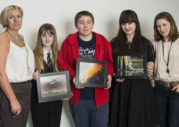 Last year's winners Emily Wood, Jake Wallace & Emma Byard pictured with Jane Fitzpatrick & Jane Robertshaw.
