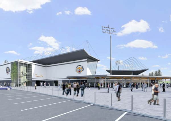 An artist's impression of how the new stadium would look.