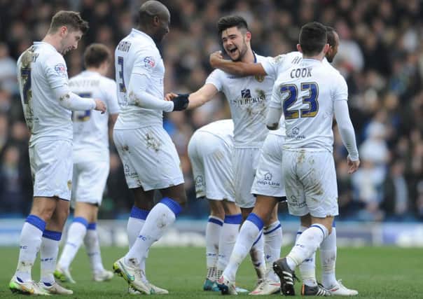 Leeds United's Alex Mowatt celebrates his goal against Millwall. Picture: Simon Hulme