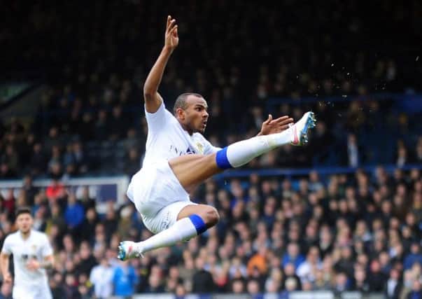 Rudy Austin, who scored with a spectacular volley for Leeds United against Watford.