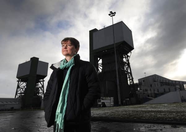 MP Yvette Cooper, pictured at Kellingley Colliery.....SH100120360a..31st January 2015 ..Picture by Simon Hulme