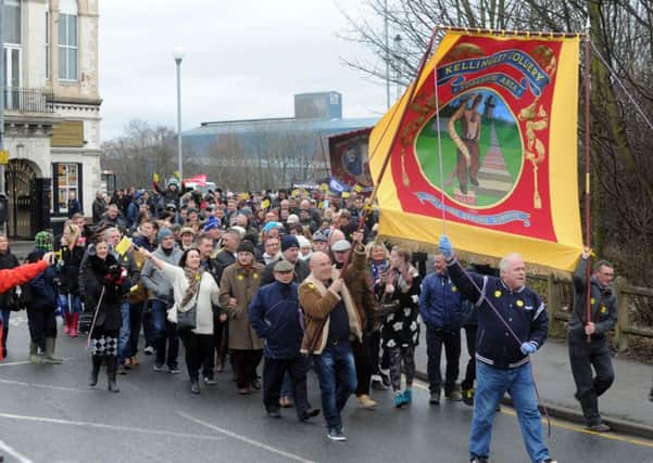 A march was held through Knottingley in January