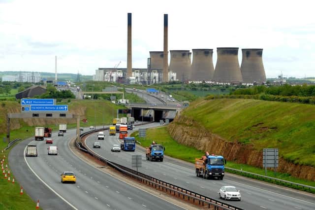 Ferrybridge Power Station viewed from the M62. Picture: James Hardisty
