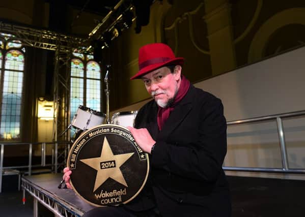 6 Oct 2014......Musician Bill Nelson is presented with his 'Wakefield Star' at Unity Works for his contribution to music. Bill, who is now based in York, grew up in Wakefield.Picture Scott Merrylees SM1005/36d