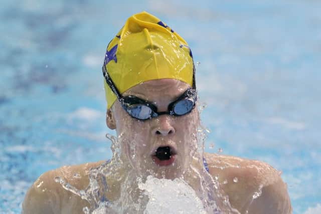City of Leeds Swimmer Layla Black,  at the John Charles Centre for Sport.  19 May 2015.  Picture Bruce Rollinson