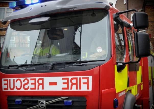 Firefighters tackled a fireb in Dewsbury.