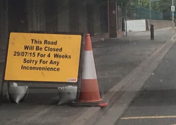 Simon Kelsey's  picture of road signs which appeared on Horbury bypass.