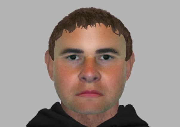 E-fit of a man detectives would like speak to following a robbery in Wakefield.