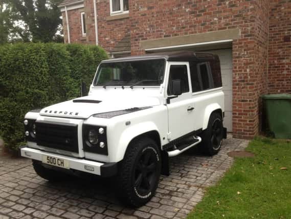 Distinctive Land Rover Defender stolen from a property in Wakefield