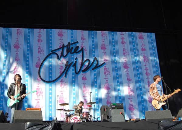 The Cribs on the main stage stage at the 2015 Leeds Festival. Picture: Ian Harber