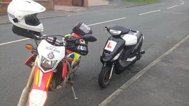 Police seized this scooter in Normanton