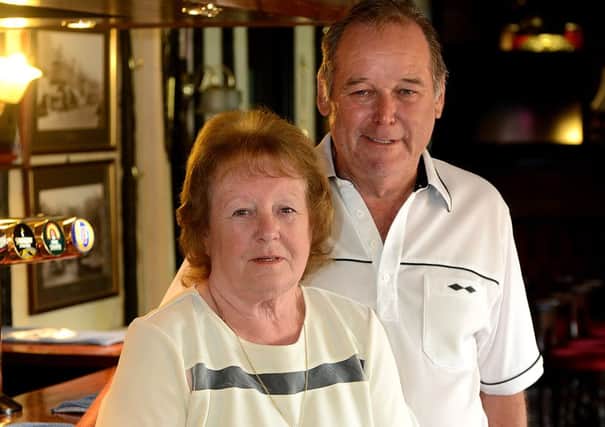 Margaret and Bruce Clark, who run the Mucky Duck.