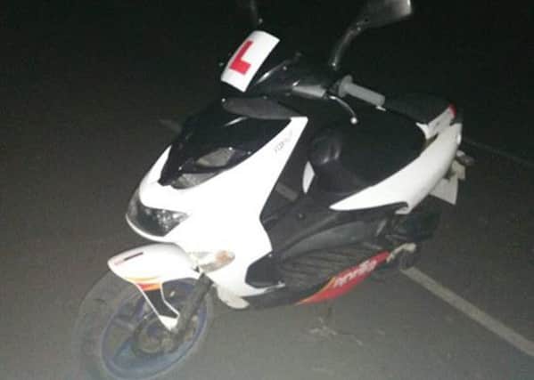 Officers from West Yorkshire Police's Operation Matrix seized this scooter in Airedale.