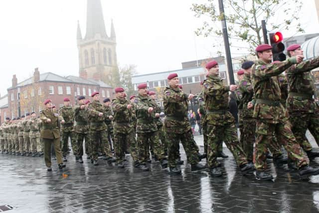 Remembrance Sunday parade in Wakefield 2011
