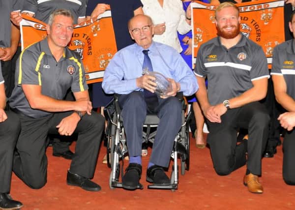 Jack Fulton, chairman of Castleford Tigers, pictured at the club's civic reception after the Challenge Cup final in 2014. Picture courtesy of Matthew Merrick.