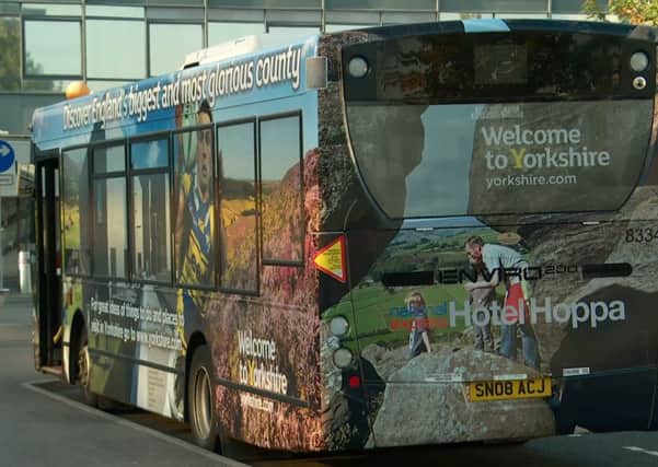Buses that collect passengers from Heathrow Airport will be decorated with images of Yorkshire to promote the region.