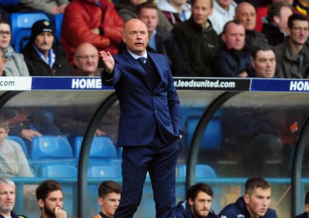 Uwe Rosler on the sidelines at his last match in charge of Leeds United.
